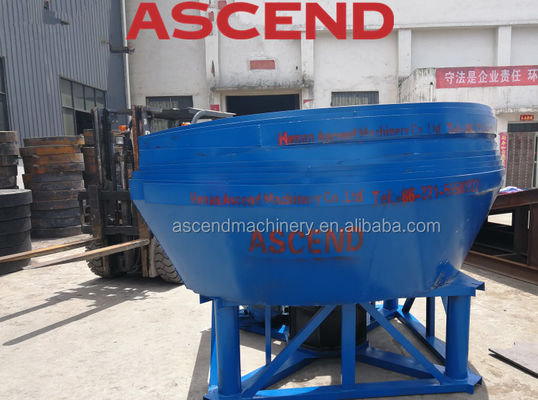 11200 Small Scale Rock Gold Grinding  Milling Machine Wet Pan Mill In Gold Processing Line