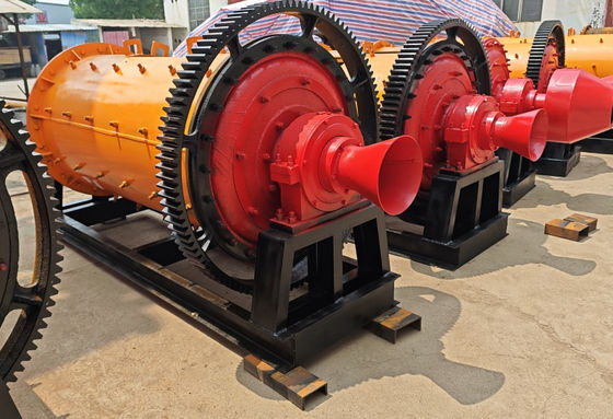 900x1800 Ball Mill Grinding Machine 1 2 3 Tph Gold Silver Stone Grinding Discharging Particle Size Less Than 0.075mm