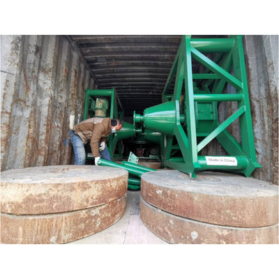 Three Rollers Wet Pan Mill Gold Silver Ore Grinding Machine 1200 Model With 1tph Capacity Final Product Size 0.1-0.178mm