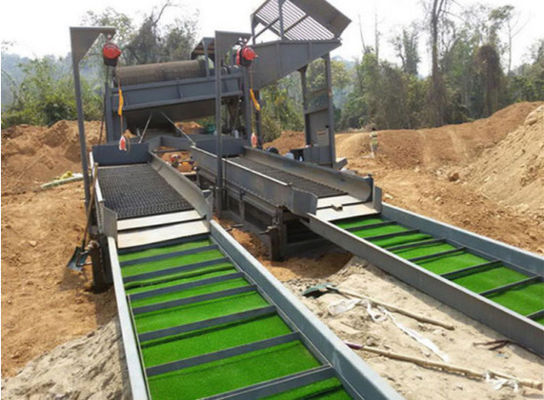 100 200 tons per hour capacity gold washing plant for alluvial placer rock gold processing in Sudan Zambia