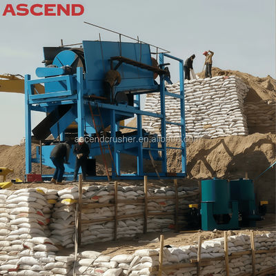 100 200 tons per hour capacity gold washing plant for alluvial placer rock gold processing in Sudan Zambia
